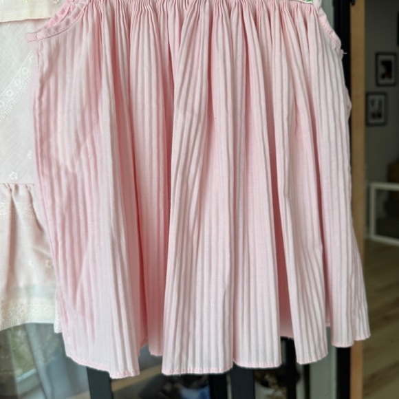 Vintage 1970s Dress Bundle toddler girl pleated embroidered lace ruffle collar - Picture 2 of 13